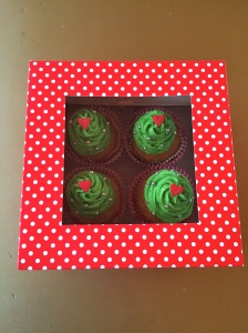 Christmas cupcakes box